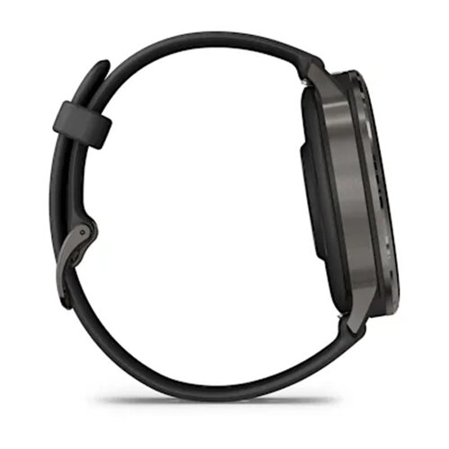 Умные часы Garmin Venu 4 45mm, Slate, Black Silicone Band