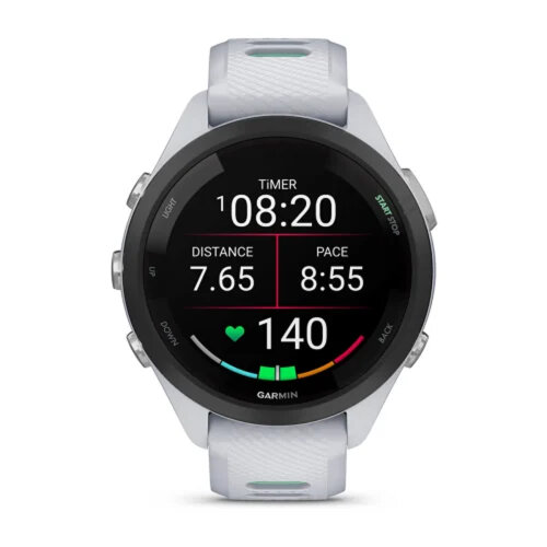 Умные часы Garmin Forerunner 265S 42mm, Black Bezel, Whitestone Case, Whitestone/Neo Tropic Silicone Band