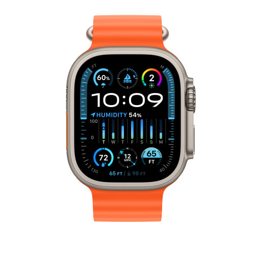 Ремешок для Apple Watch 49mm Ocean Band - Оранжевый (Orange)