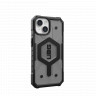 Защитный чехол Uag Pathfinder Clear для iPhone 15 с MagSafe - Пепел (Ash)