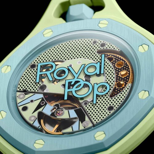 Карманные часы Audemars Piguet Swatch Royal Pop Blaue Acht (Голубой)