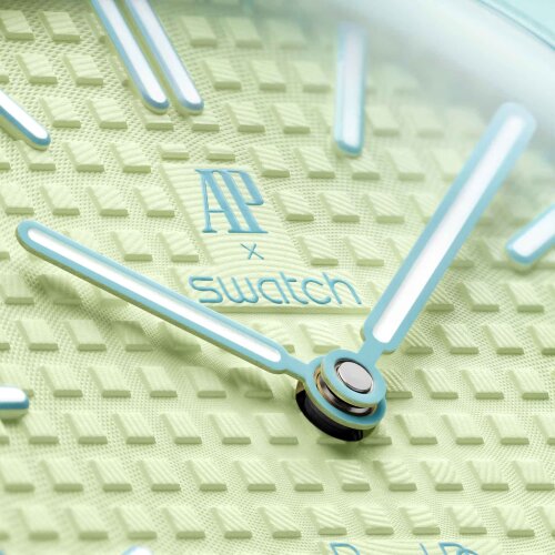 Карманные часы Audemars Piguet Swatch Royal Pop Blaue Acht (Голубой)