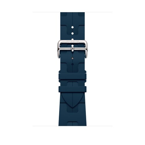 Ремешок Hermès для Apple Watch 42mm Kilim Single Tour — синий (Bleu De Malte)
