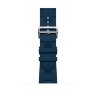 Ремешок Hermès для Apple Watch 42mm Kilim Single Tour — синий (Bleu De Malte)