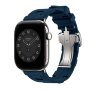Ремешок Hermès для Apple Watch 42mm Kilim Single Tour — синий (Bleu De Malte)