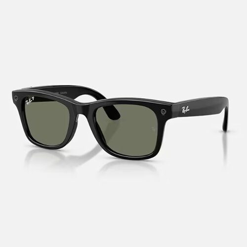 Ray-Ban Meta Gen 3 Wayfarer (черный полированный / поляризационные зеленые)