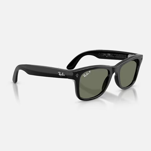 Ray-Ban Meta Gen 3 Wayfarer (черный полированный / поляризационные зеленые)