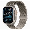 Apple Watch Ultra 2 49mm Titanium Case with Natural Milanese Loop (Medium)