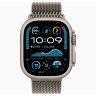 Apple Watch Ultra 2 49mm Titanium Case with Natural Milanese Loop (Medium)