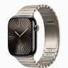 Apple Watch Series 10 42mm Slate Titanium Case with Natural Link Bracelet