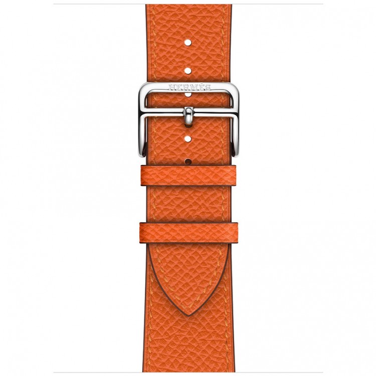 Ремешок Hermes Simple Tour из кожи Epsom цвета Feu (40 мм)