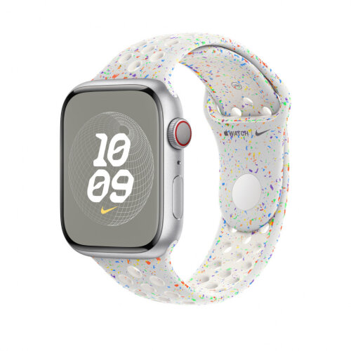 Спортивный ремешок для Apple Watch 46mm Nike Sport Band (M/L) - Чистый платинум (Pure Platinum)