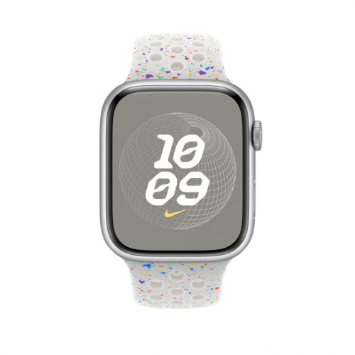 Спортивный ремешок для Apple Watch 46mm Nike Sport Band (M/L) - Чистый платинум (Pure Platinum)