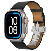 Apple Watch Ultra 2 Hermes 49mm Titanium Case with  Single Tour Deployment Noir
