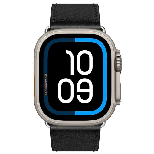 Apple Watch Ultra 2 Hermes 49mm Titanium Case with  Single Tour Deployment Noir