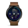 Умные часы Garmin Venu 4 45mm, Slate, Black Silicone Band and Brown Leather Band