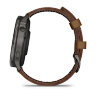 Умные часы Garmin Venu 4 45mm, Slate, Black Silicone Band and Brown Leather Band