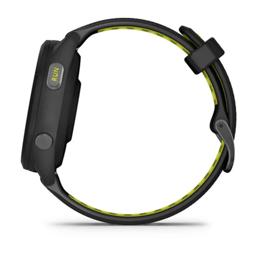 Умные часы Garmin Forerunner 265S 42mm, Black Bezel, Case, Black/Amp Yellow Silicone Band
