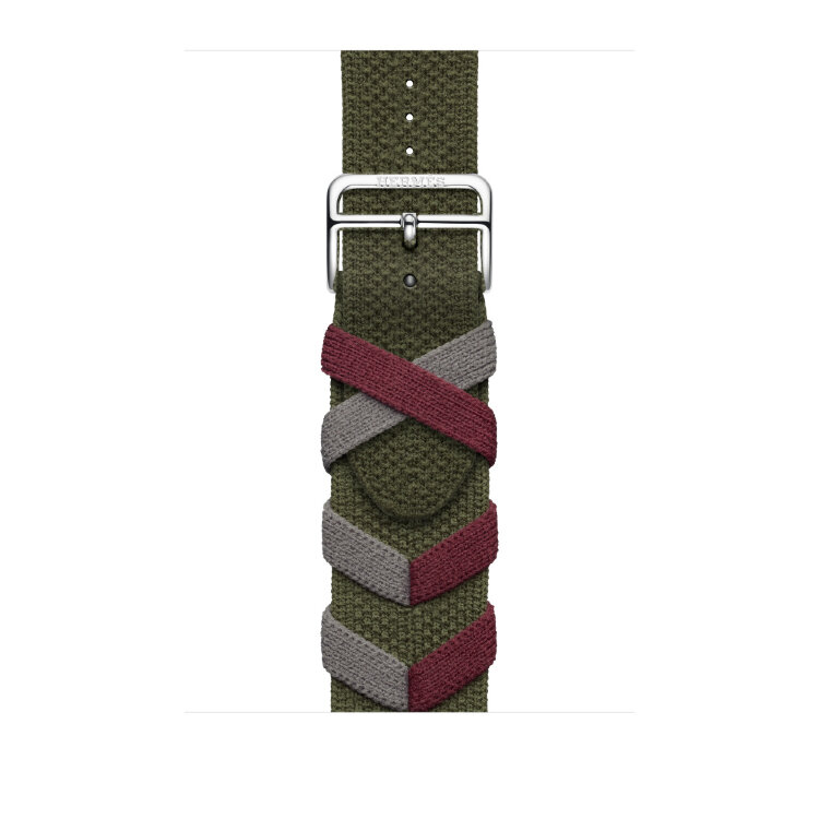 Ремешок Hermes для Apple Watch 46mm Bridon Single Tour - Хаки (Kaki)