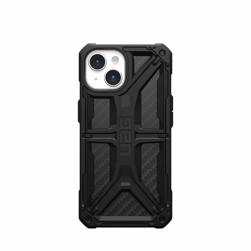 Купить Чехол Uag Monarch для iPhone 15 Carbon Fiber в Москве цена