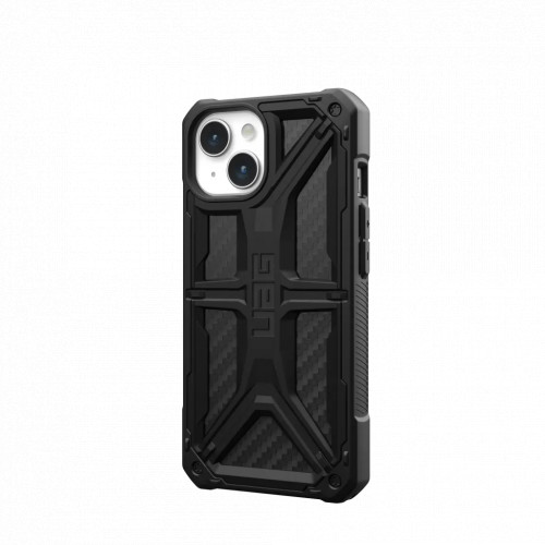 Защитный чехол Uag Monarch для iPhone 15 - Углеродное волокно (Carbon Fiber)