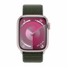 Apple Watch Series 9 41mm, Pink Aluminum Case with Sport Loop - Cypress