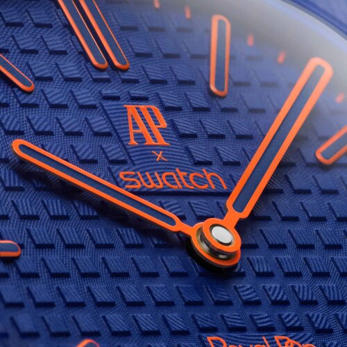 Карманные часы Audemars Piguet Swatch Royal Pop Orenji Hachi (Темно-синий)