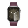 Apple Watch Series 9 41mm, Silver Stainless Steel Case with Modern Buckle - Mulberry
