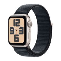Apple Watch SE (2023) 40mm, Starlight Aluminum Case with Sport Loop - Midnight (Черный)