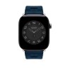 Ремешок Hermès для Apple Watch 46mm Kilim Single Tour — синий (Bleu De Malte)