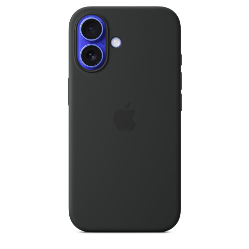 Силиконовый чехол для iPhone 16 с MagSafe - Black (Черный)