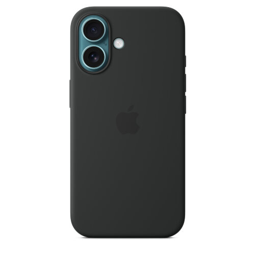 Силиконовый чехол для iPhone 16 с MagSafe - Black (Черный)