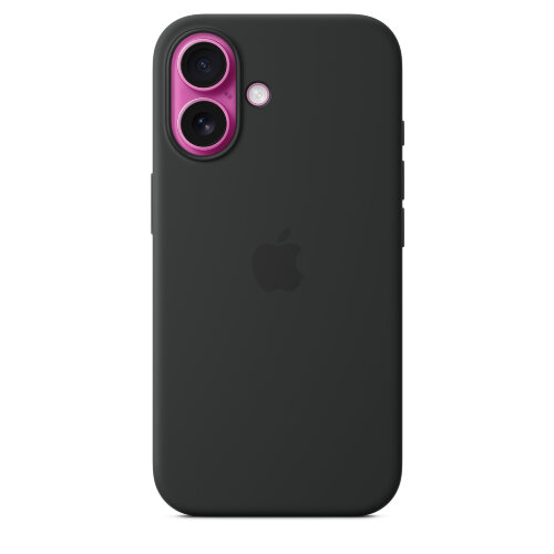 Силиконовый чехол для iPhone 16 с MagSafe - Black (Черный)