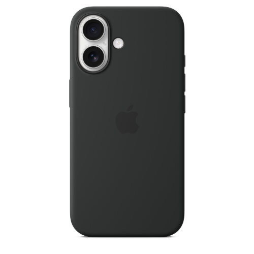Силиконовый чехол для iPhone 16 с MagSafe - Black (Черный)