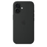 Силиконовый чехол для iPhone 16 с MagSafe - Black (Черный)
