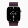 Apple Watch Series 12 42mm, Pearl White Ceramic Case with Sport Loop - Burgundy