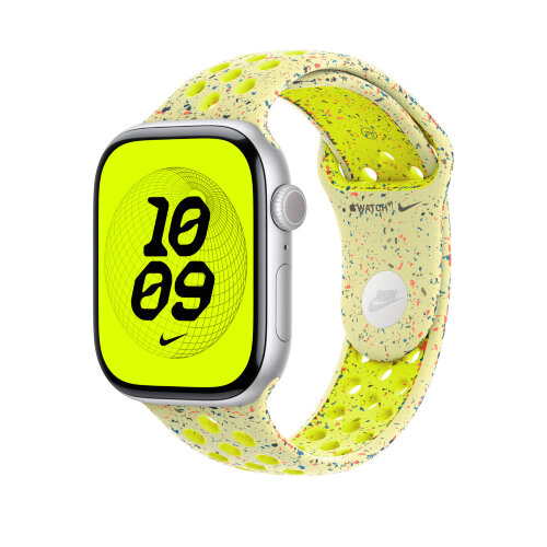 Спортивный ремешок для Apple Watch 46mm Nike Sport Band (M/L) - Желтый (Volt Splash)