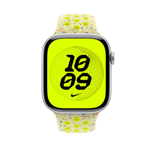 Спортивный ремешок для Apple Watch 46mm Nike Sport Band (M/L) - Желтый (Volt Splash)