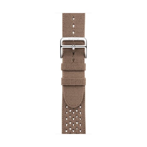 Apple Watch Ultra 2 Hermes 49mm Titanium, ремешок  из текстильного трикотажа коричневый