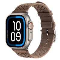 Apple Watch Ultra 2 Hermes 49mm Titanium, ремешок  из текстильного трикотажа коричневый