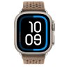 Apple Watch Ultra 2 Hermes 49mm Titanium, ремешок  из текстильного трикотажа коричневый