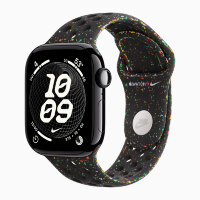 Apple Watch Series 11 42mm, Jet Black Aluminum Case with Nike Sport Band - Midnight Black