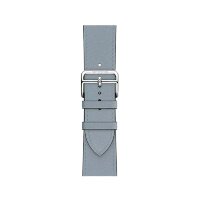 Ремешок Hermes для Apple Watch 42mm Single Tour - Светло-голубой (Bleu Lin)