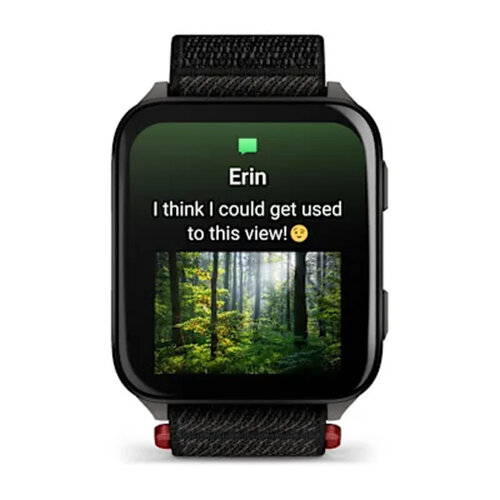 Умные часы Garmin Venu X1 Black, Slate Titanium Caseback, Black Comfort/Fit Nylon Band