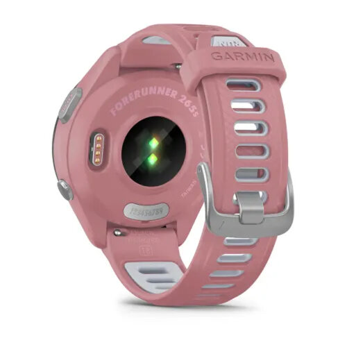 Умные часы Garmin Forerunner 265S 42mm, Black Bezel, Light Pink Case, Light Pink/Whitestone Silicone Band