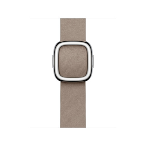 Apple Watch Series 9 41mm, Silver Stainless Steel Case with Modern Buckle - Tan