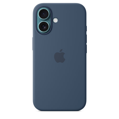 Силиконовый чехол для iPhone 16 с MagSafe - Denim (Синий)