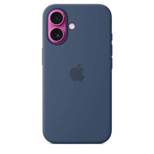 Силиконовый чехол для iPhone 16 с MagSafe - Denim (Синий)