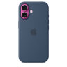 Силиконовый чехол для iPhone 16 с MagSafe - Denim (Синий)