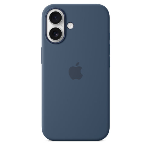 Силиконовый чехол для iPhone 16 с MagSafe - Denim (Синий)